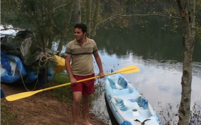 Preparado para el kayak